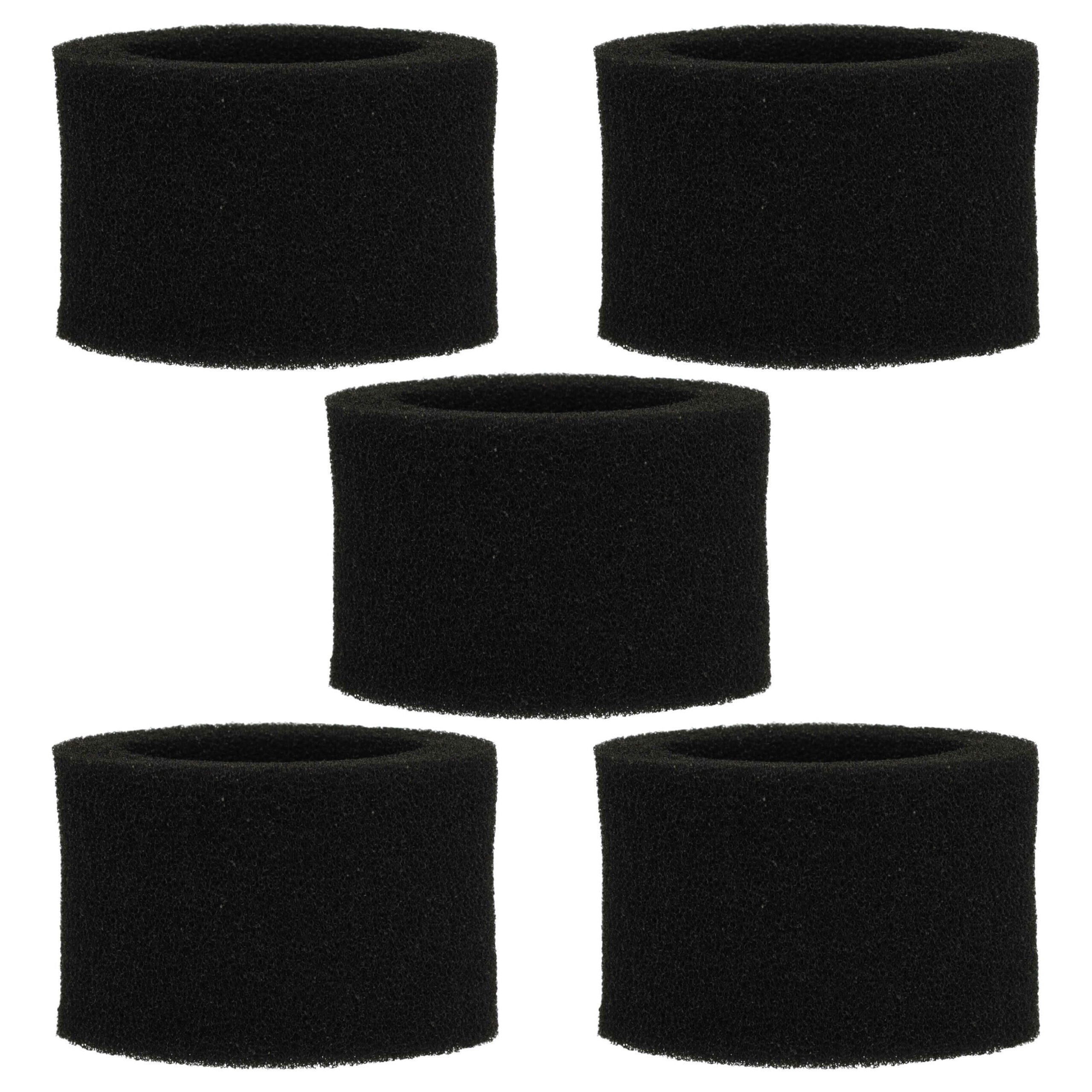 5x Anéis de Espuma Filtrante vhbw para Aspiradores Severin/Mio Star 5326-048