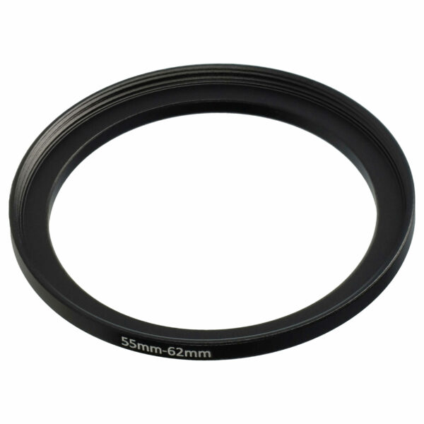 Adaptador Step-Up Ring 55 mm para 62 mm para Objetivas de Câmaras Fotográficas