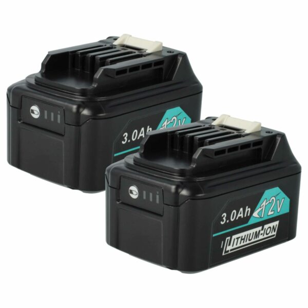 2x Bateria vhbw 12 V 3000 mAh para Makita 197396-9, 197402-0, 197390-1, 197394-3