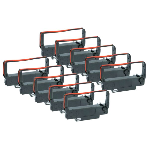 Pack 10x Fita de Tinta compatível Epson ERC-38 B/R, ERC-34, ERC-30 para Impressoras Hyundai Matricial e de Recibos