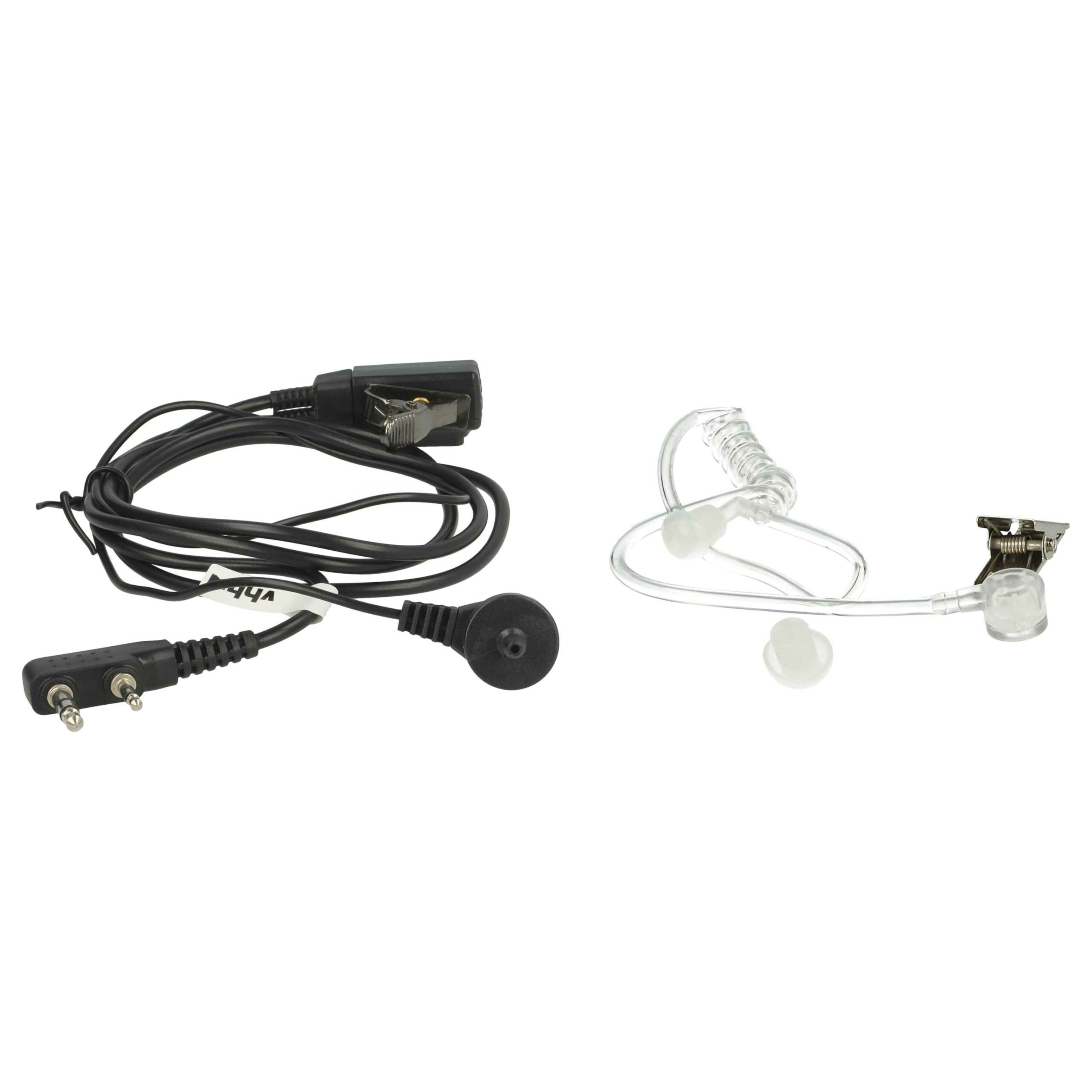 Auricular de Segurança vhbw para Kenwood/Baofeng - 5 Unidades com Botão de Resposta e Clip - Image 2