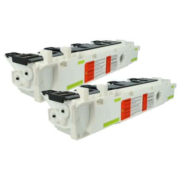 2x Recipiente de Toner Residual Compatível com Canon FM4-8400-01 - Branco