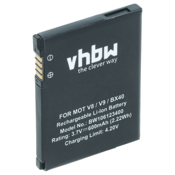 Bateria para Motorola SNN5805, SNN5805A, BX40, BX50, FNN7012AA - 600 mAh 3.7 V Li-Ion vhbw