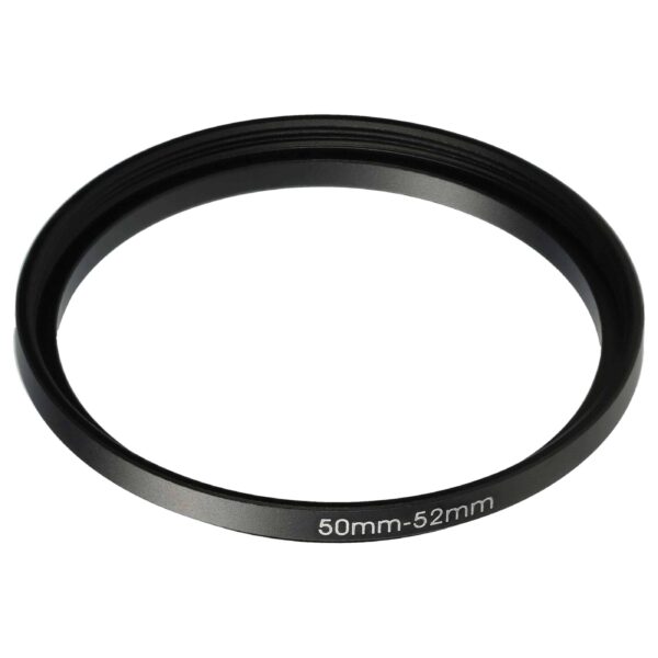 Anel Adaptador Step-Up 50 mm para 52 mm vhbw para Objetivas de Câmara