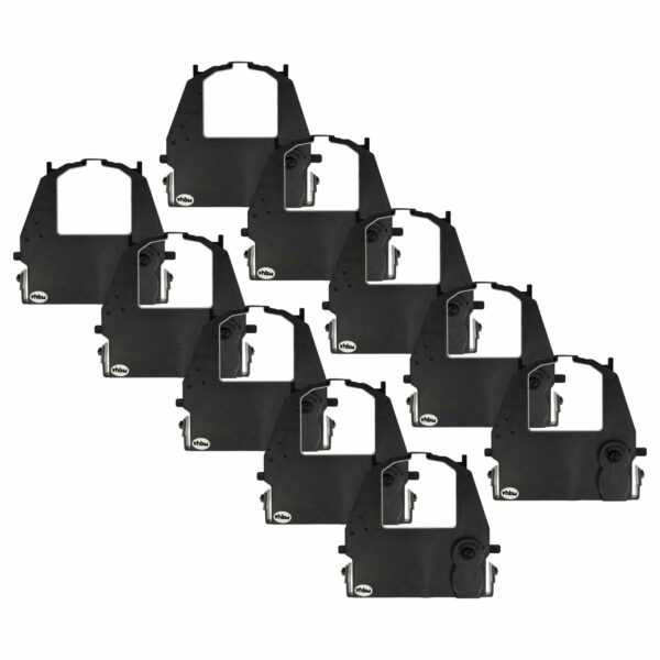 Pack 10x Fita de Tinta compatível Fujitsu 18490-DL 3700 para Impressora Matricial e Recibos - Preta vhbw