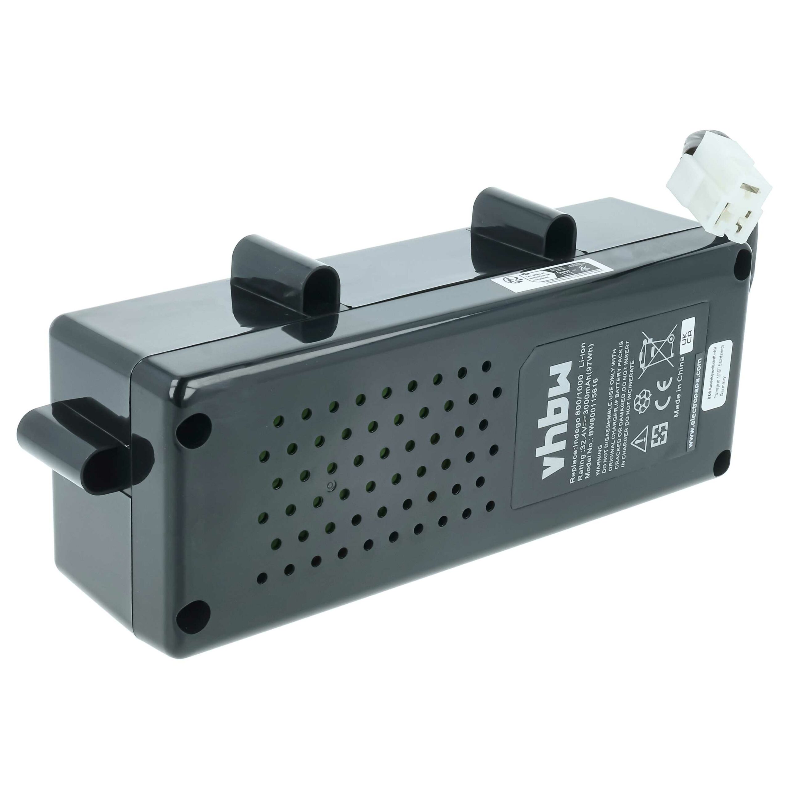 Bateria vhbw para Bosch Indego 800, 1000, 1100, 1200, 1300 Connect - 3000 mAh 32.4 V Li-Ion