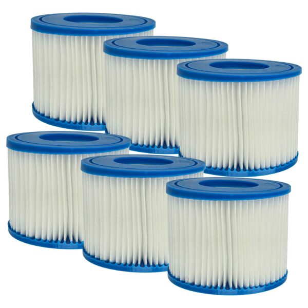 6x Cartucho Filtro Tipo VI vhbw para Spas Infláveis Bestway - Substituição para 58239-6, 90352E, 90427E, 58323, 60311