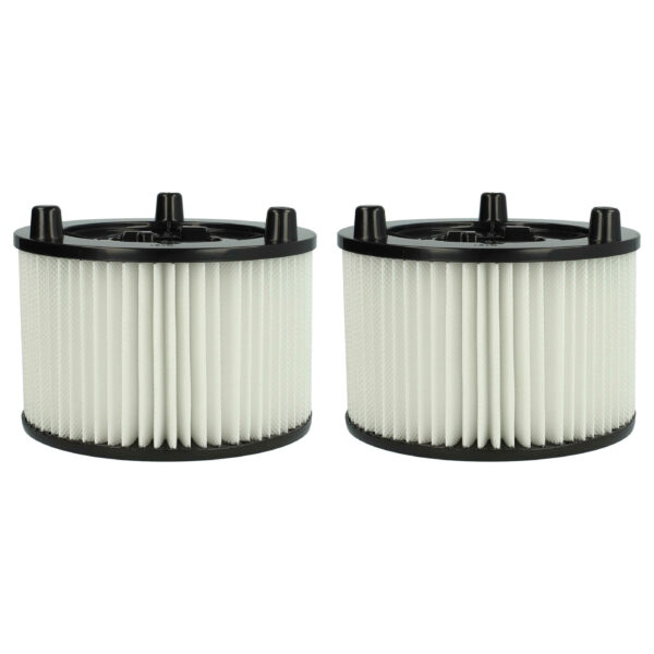 2x Filtro de Cartucho de Substituição vhbw para Aspiradores Bosch 2609256F35, Branco