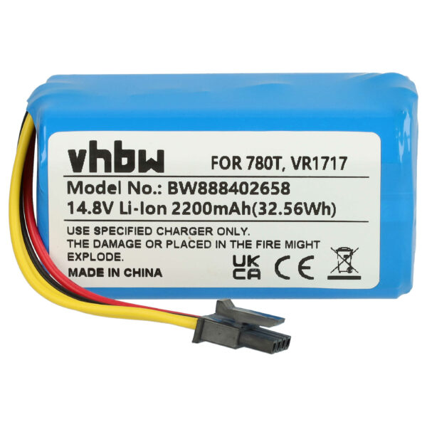 Bateria vhbw 2200mAh 14.8V para Blaupunkt BlueBot XSmart, Sencor e Proscenic