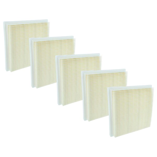 5x Filtro Plissado Plano Compatível com Bosch 2609256F65 para Aspirador Bosch