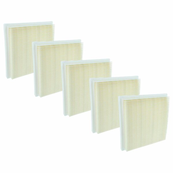 5x Filtro Plissado Plano Compatível com Bosch 2609256F65 para Aspirador Bosch