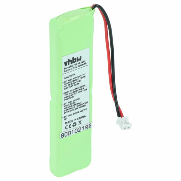 Bateria de substituição para telefone fixo Grundig - 500 mAh 2.4 V NiMH vhbw
