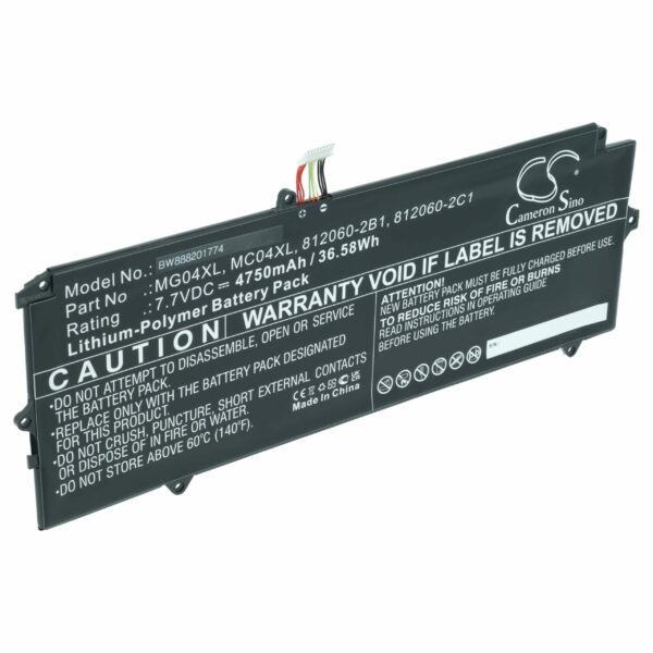 Bateria para Portátil HP vhbw 4750 mAh 7.7 V - Compatível com 812060-2C1, 812148-855, 812205-001, 812060-2B1