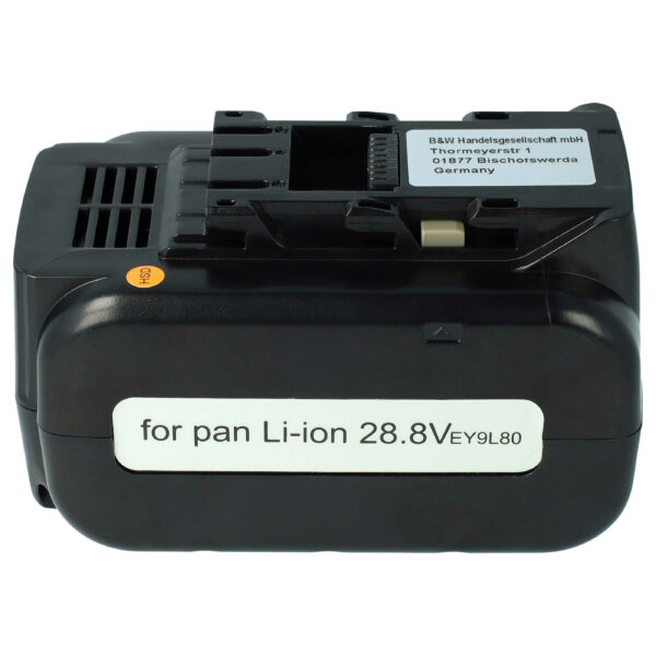 Bateria EXTENSILO para Panasonic EZ9L80, EY9L80B 5000 mAh, 28.8 V