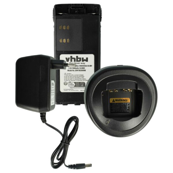 Bateria + Carregador para Motorola ATS2500 Rádio de Duas Vias - Kit Completo