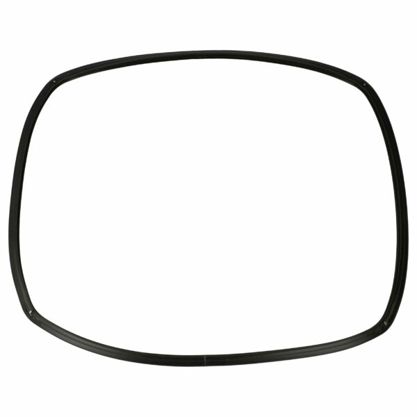 Vedação para Porta de Forno + Ganchos Angulares vhbw compatível com Ariston ARI081579, Hotpoint e outros - 43x32x0.8 cm Preto