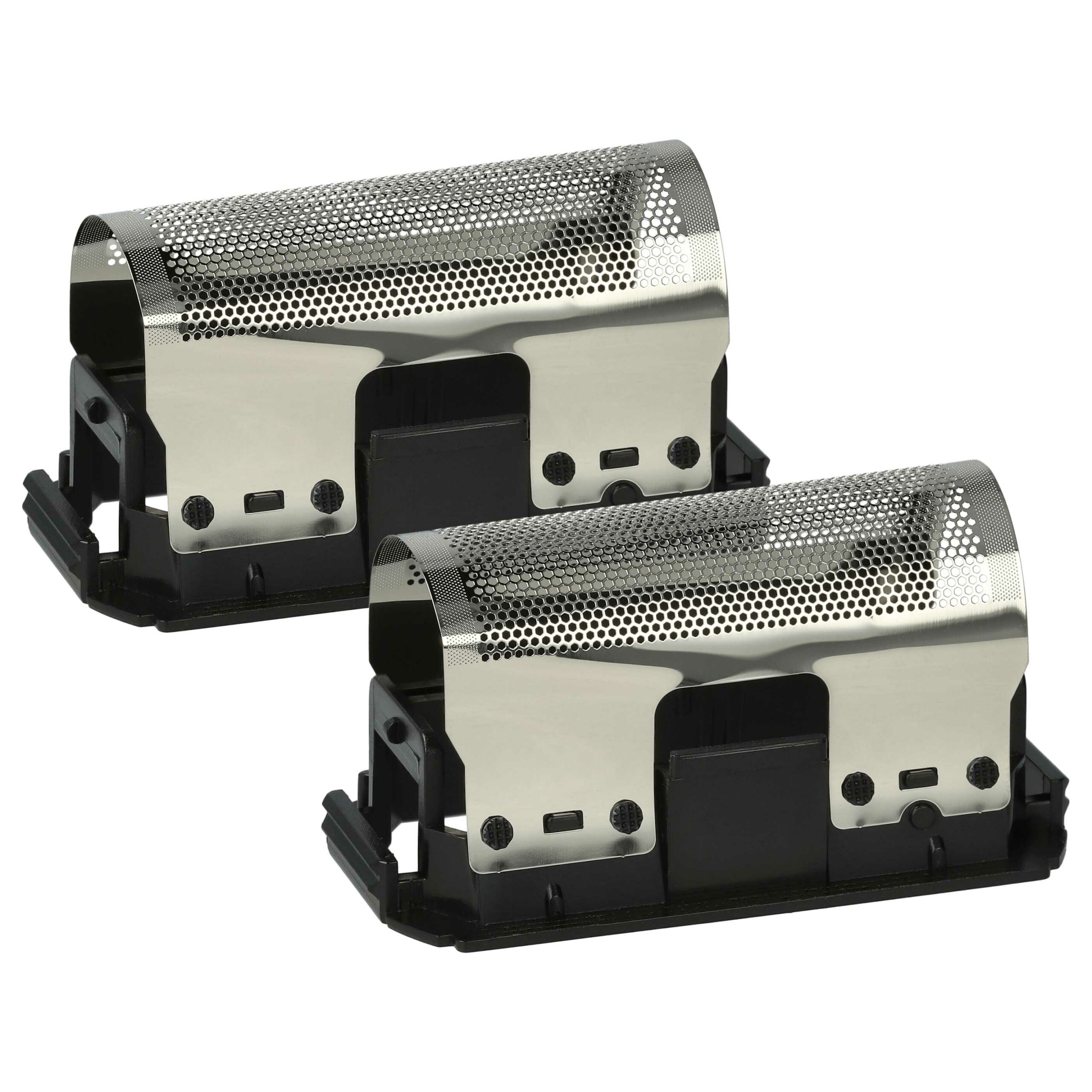 2x Lâmina para Barbear Braun 235, 265, 5235760, SB235, SB265 - com Moldura, Preto/Prateado