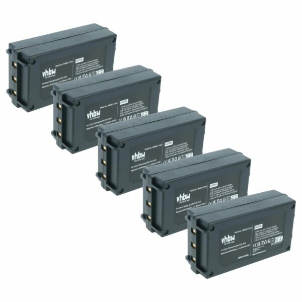 5x Bateria de Substituição para Comando Remoto Cattron Theimeg BT081-00053, BT081-00061 - 2000 mAh