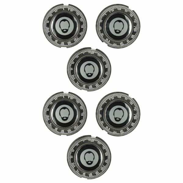 6x Cabeças de Corte vhbw para Philips HQ8/53, HQ8/5 - Compatível com Barbeadores Elétricos