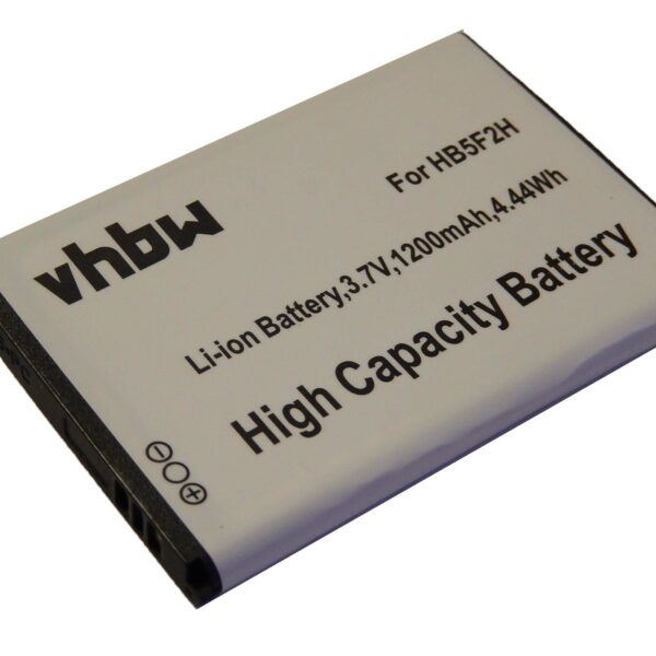 Bateria de substituição para router móvel Huawei HB554666RAW, HB5F2H - 1200 mAh 3.7 V Li-Ion vhbw
