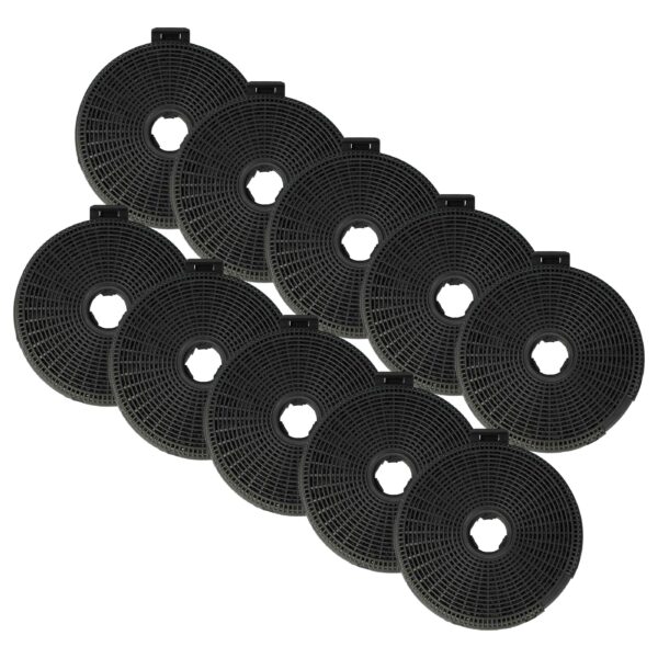 10x Filtro de Carvão Ativado Compatível com Küppersbusch ZUB 881 e Teka - 20 cm