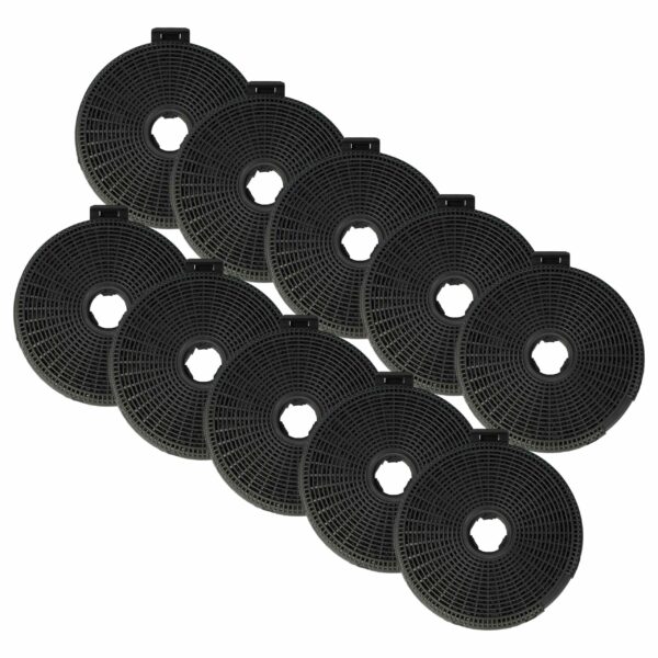 10x Filtro de Carvão Ativado Compatível com Küppersbusch ZUB 881 e Teka - 20 cm