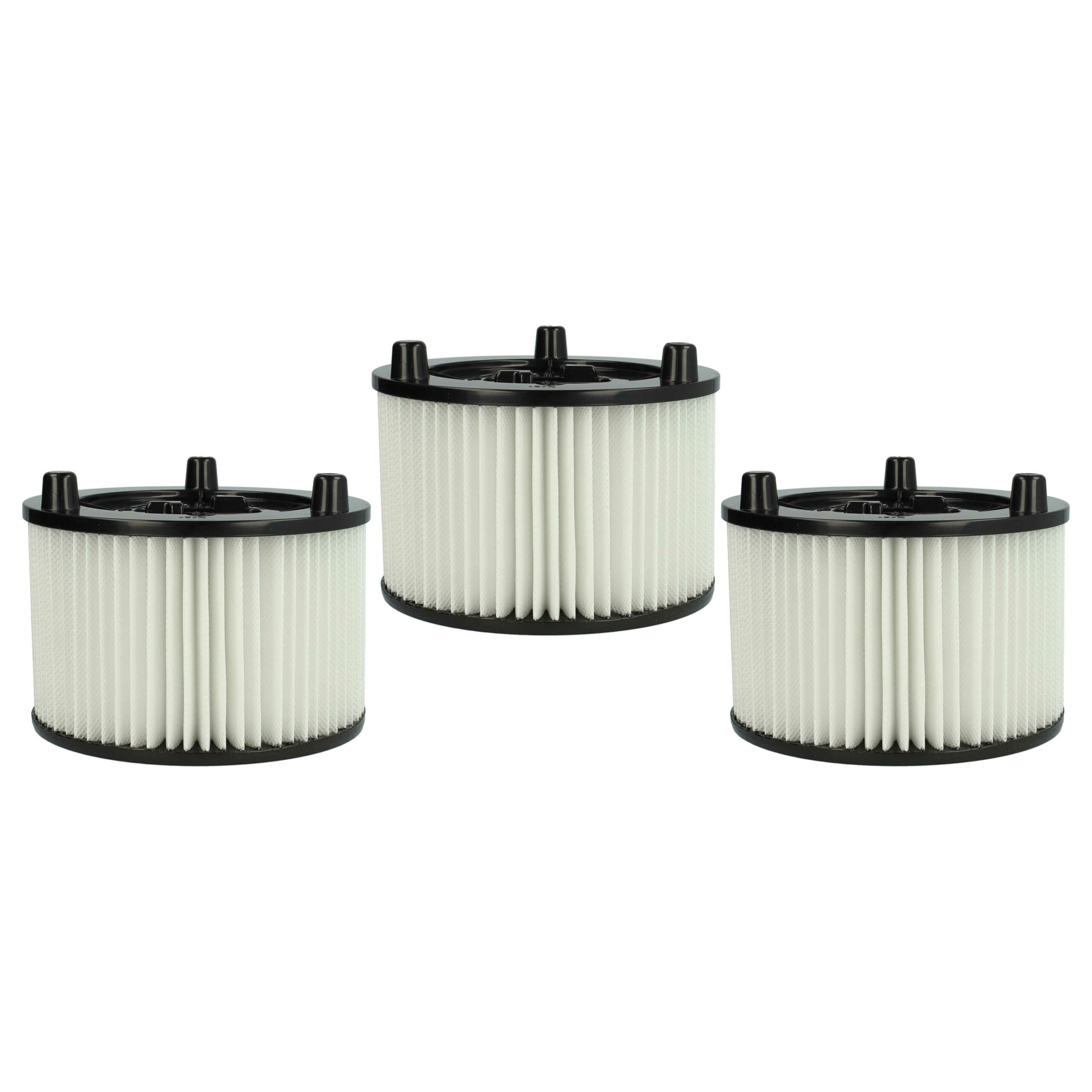 3x Filtro de Cartucho vhbw para Aspirador Bosch AdvancedVac 20, UniversalVac 15 - Lavável, F7