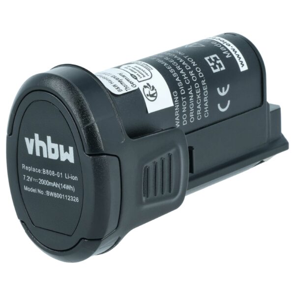 Bateria vhbw para Dremel 26150808JA - 2000 mAh, 7.2 V, Li-Ion
