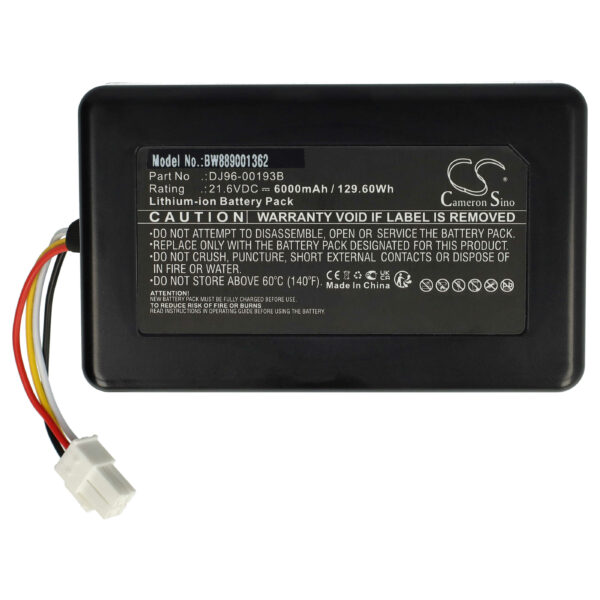 Bateria vhbw para Samsung Powerbot R7040, VR7000 - 6000mAh, 21.6V, Li-Ion