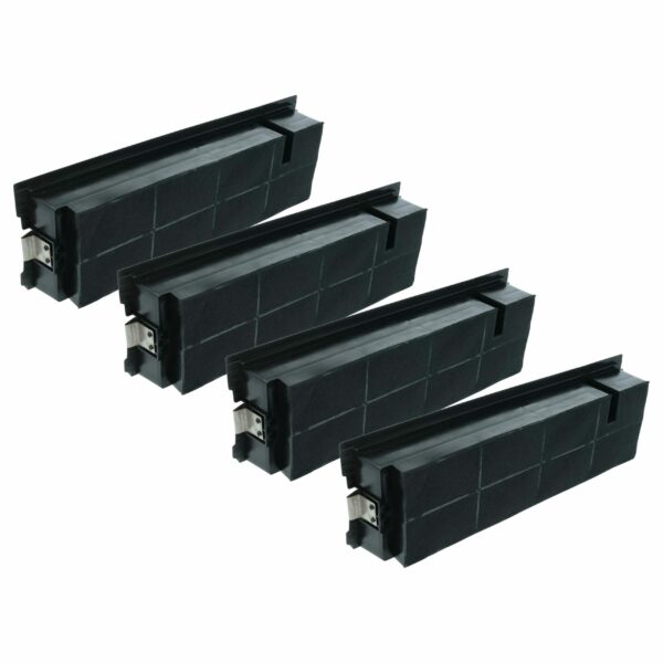 Filtro de Carvão Ativado vhbw para Coifa Zanussi - 4 Unidades (Substitui AEG 9029801199, 4055356002, 9029865947)