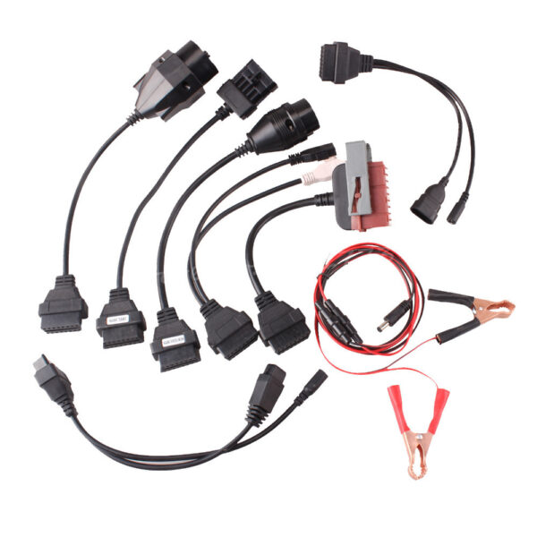 Kit 8x Adaptadores OBD para Audi, Seat, Skoda, VW e outros - Cabo de Diagnóstico OBD1, 27 cm