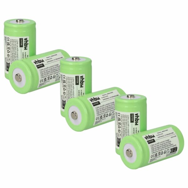 Bateria vhbw 6x D Mono NiMH 3000 mAh 1.2V - Compatível com KR20, HR20, R20, LR20