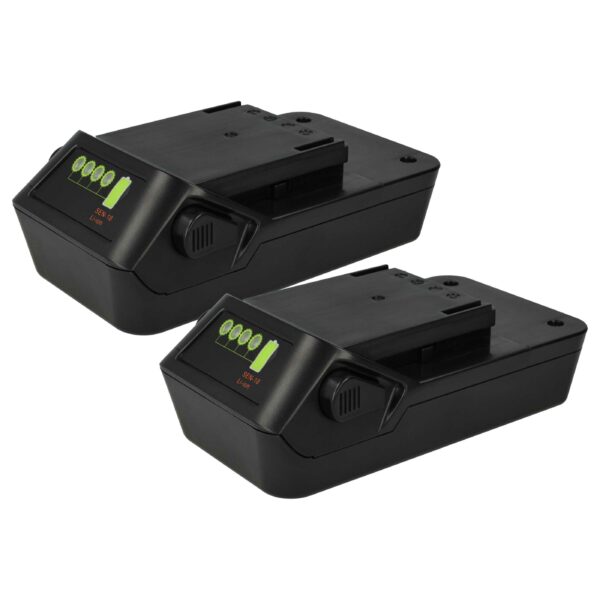2x Baterias vhbw para Senco VB0118 Ferramenta Elétrica - 2000 mAh, 18 V, Li-Ion