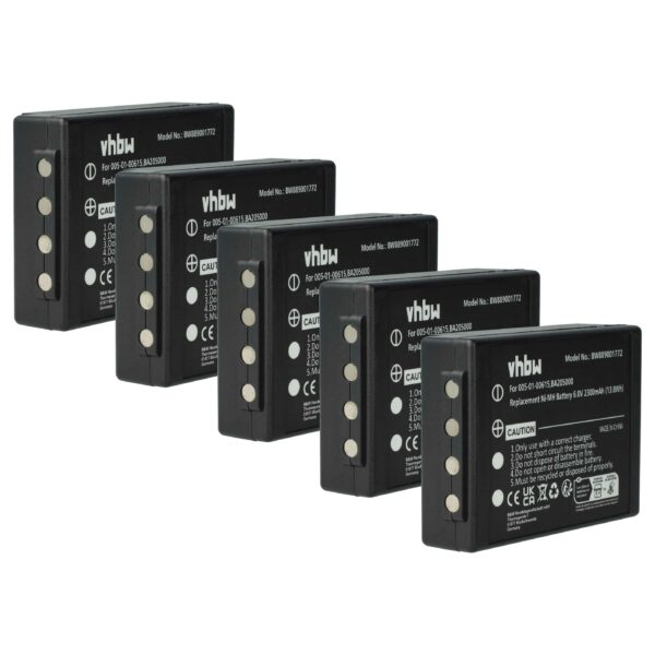 Pack 5x Baterias de Substituição para Comando HBC 005-01-00615, BA205000, BA206000, BA205030 - 2300 mAh