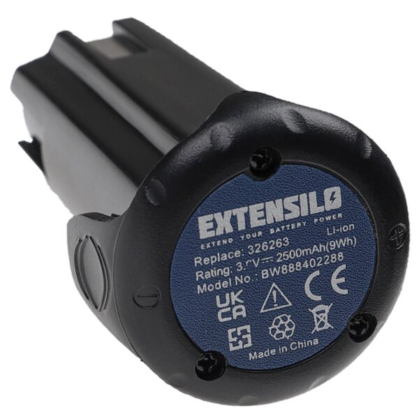 Bateria EXTENSILO compatível com Bostitch 9B12070R para ferramentas eléctricas - 2500 mAh, 3.6 V, Li-Ion