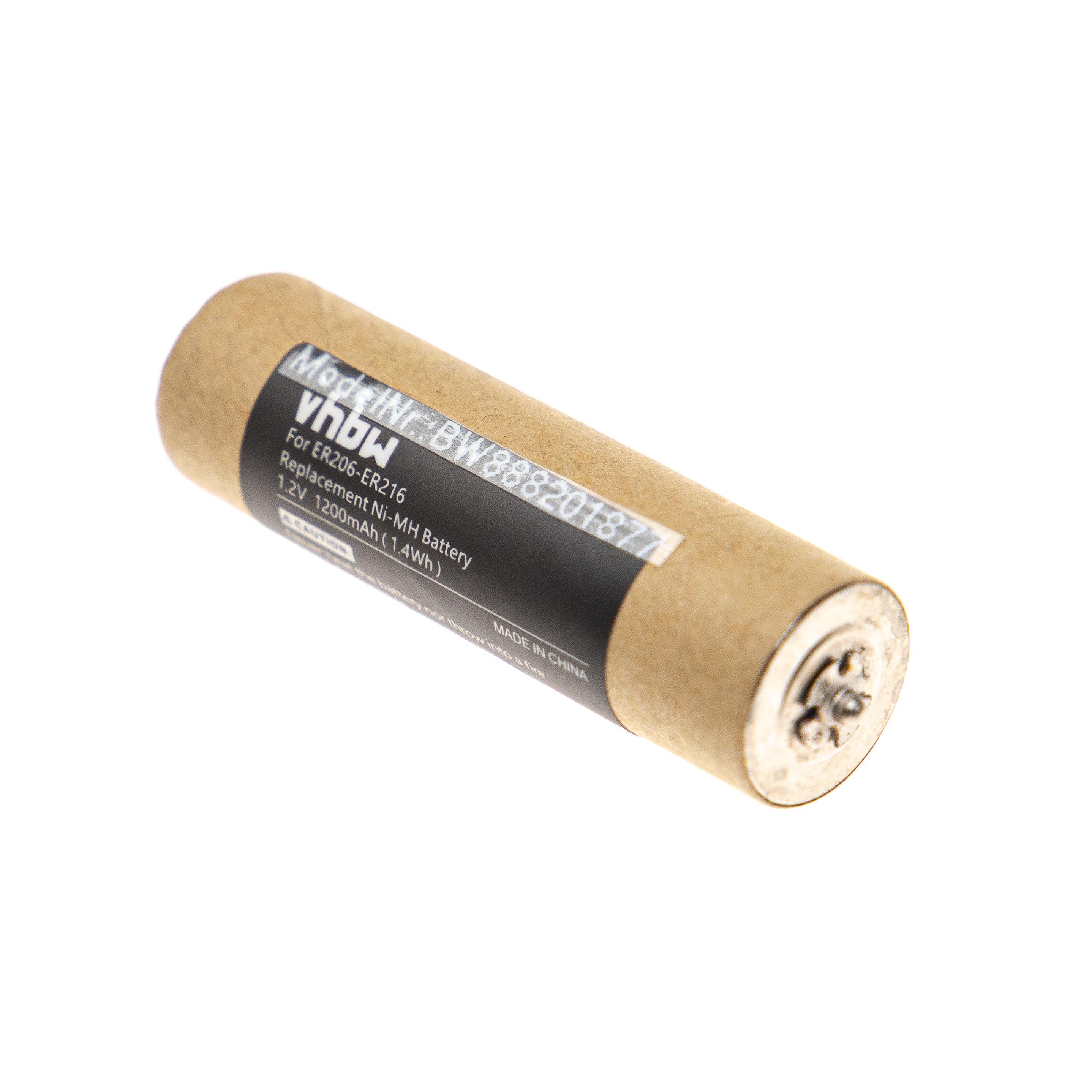 Bateria para Barbear Elétrico Panasonic WER213L2504, WER2061L2508 - 1200 mAh 1.2 V NiMH vhbw - Image 2