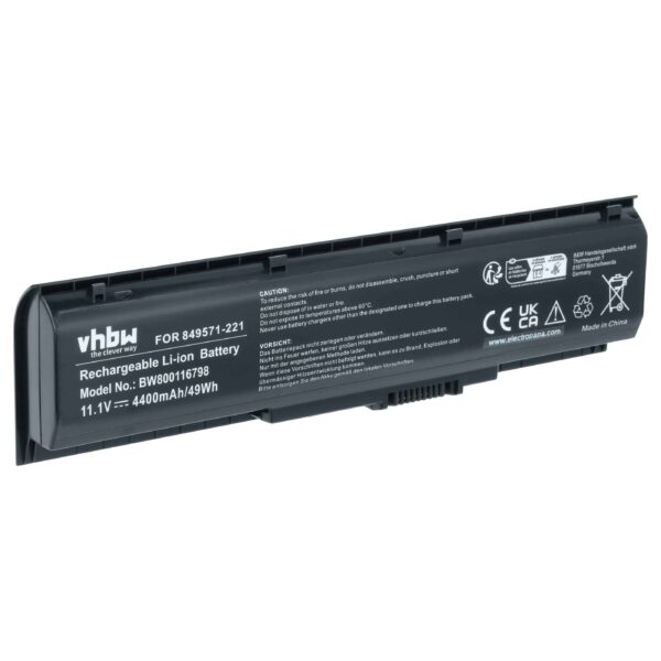 Bateria para Portátil vhbw 4400 mAh 11.1 V - Compatível HP 849571-221, 849571-251, 849571-241, 849911-850