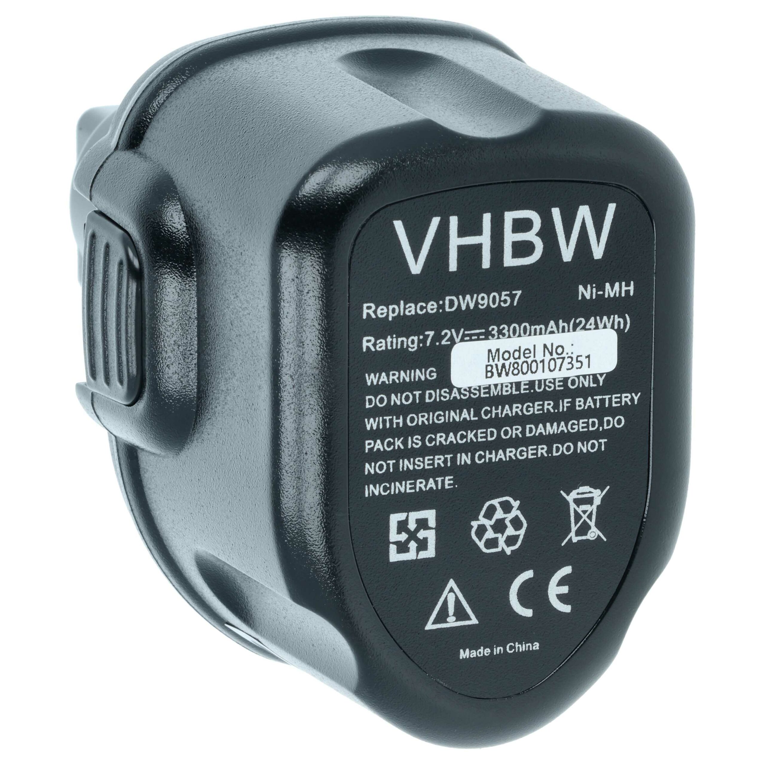 Bateria vhbw para Dewalt DW9057, DE9085, DE9057 - 3300 mAh, 7.2 V, NiMH - Image 3