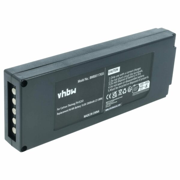 Bateria de Substituição vhbw para Telecomandos Cattron Theimeg BT081-00053, B5018-00061 - 2000 mAh 10.8 V NiMH