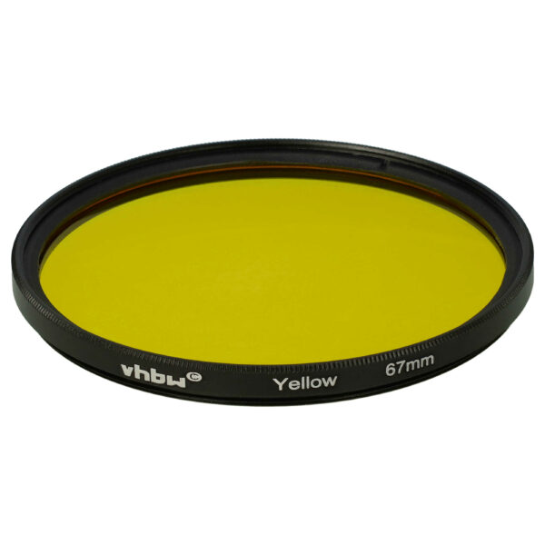 Filtro Amarelo vhbw para Objetivas com Rosca de 67 mm