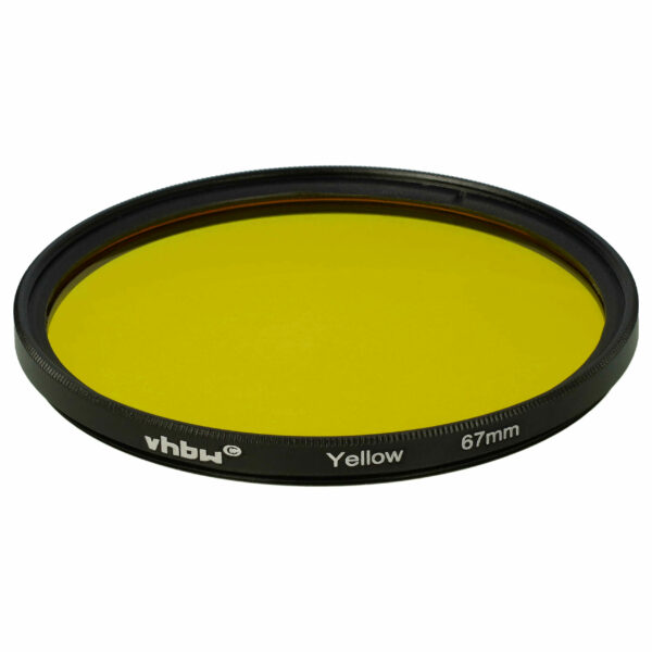 Filtro Amarelo vhbw para Objetivas com Rosca de 67 mm