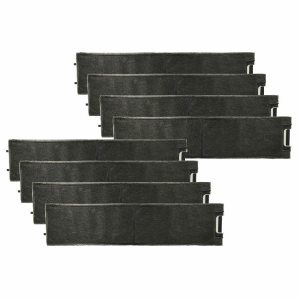 Filtro de Carvão Ativado vhbw para Coifa Miele 11762540 - Pack com 8 Unidades