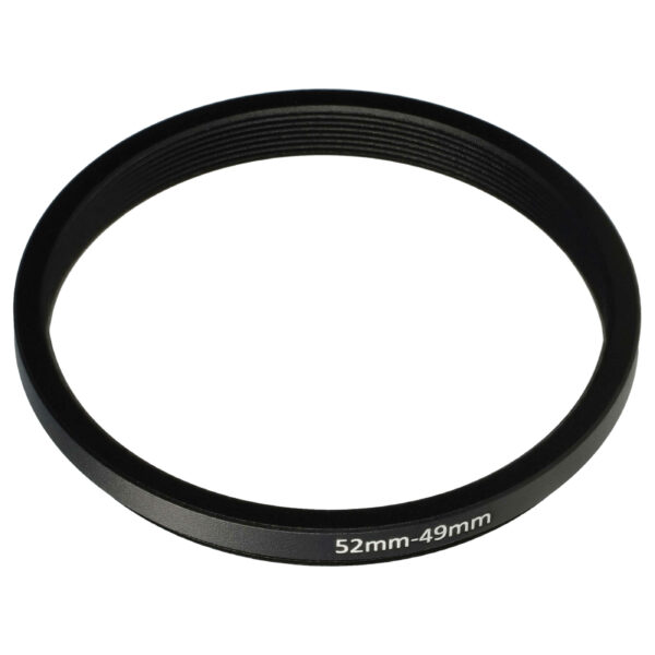 Anel Adaptador Redutor de 52 mm para 49 mm para Objetivas de Câmara