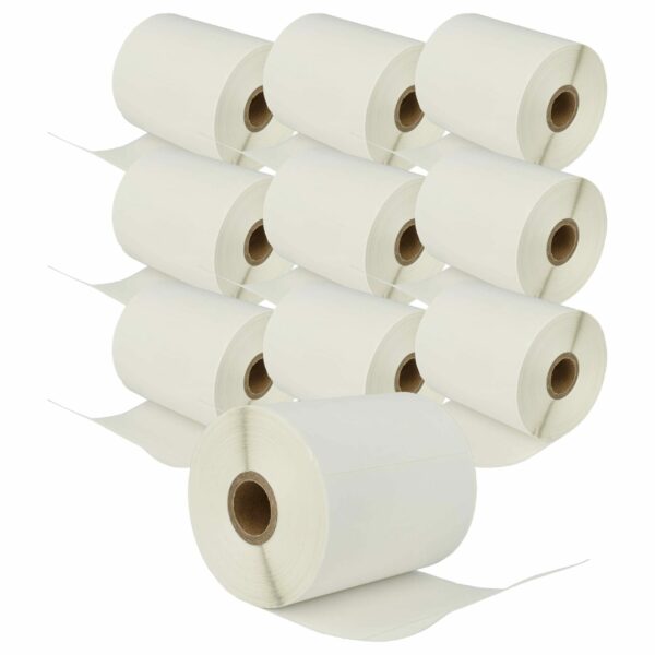 10x Rolo de Etiquetas compatível com Brother RD-S03E1 - 102 mm x 50 mm