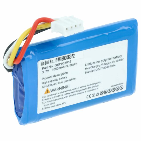 Bateria vhbw para JBL CLIP 4 - Li-Ion 1050 mAh (substitui GSP903052)
