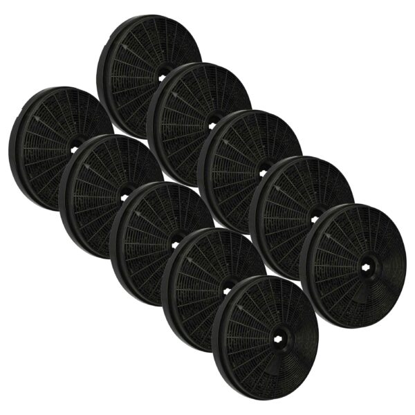 10x Filtro de Carvão Ativado Substituição para Gorenje 127024 Bauknecht - 20 cm