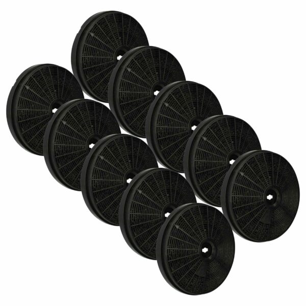 10x Filtro de Carvão Ativado Substituição para Gorenje 127024 Bauknecht - 20 cm
