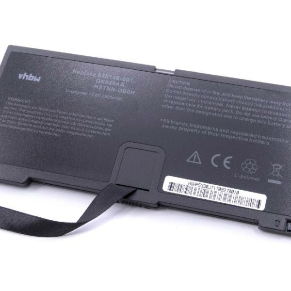 Bateria vhbw para portátil HP 635146-001, 2600 mAh 14.8 V Li-polímero