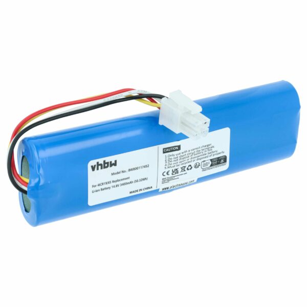 Bateria vhbw compatível com Philips 4ICR19/65, CP0111/01 - 3400mAh, 14.8V, Li-Ion