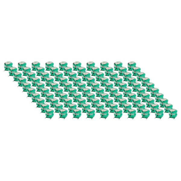 100x Bateria Botão Tipo V80H 3 Pinos vhbw 80 mAh 2.4 V NiMH
